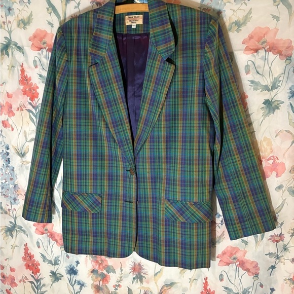 Vintage Mark Shale Plaid Blazer - Picture 2 of 9